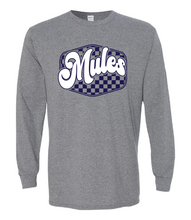 Load image into Gallery viewer, Mules Checkered Heather Gray