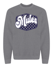 Load image into Gallery viewer, Mules Checkered Heather Gray