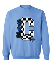 Load image into Gallery viewer, C Checkered Carolina Blue Shirt