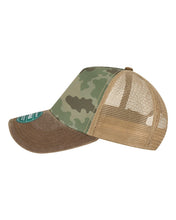 Load image into Gallery viewer, Camo 3D Bluejays Embroidered Trucker Hat
