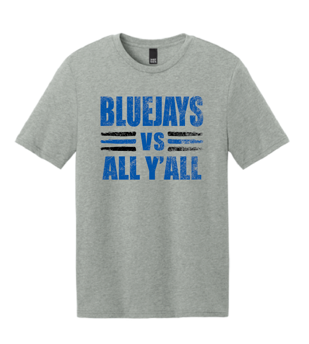 Bluejays vs All Y'all T-shirts