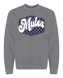 Mules Checkered Heather Gray