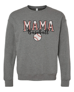 Baseball Mama Embroidered Sweatshirt