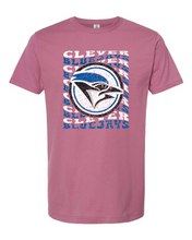 Load image into Gallery viewer, Clever Bluejays Groovy T-shirt
