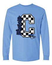 Load image into Gallery viewer, C Checkered Carolina Blue Shirt
