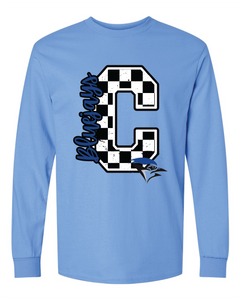 C Checkered Carolina Blue Shirt