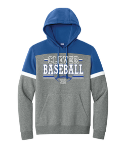 NEW Color Block Clever Baseball Hoodie