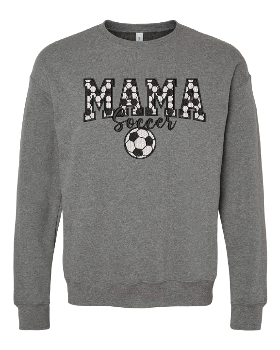 Soccer Mama Embroidered Sweatshirt