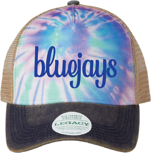 Tie Dye  Bluejays Embroidered Trucker Hat