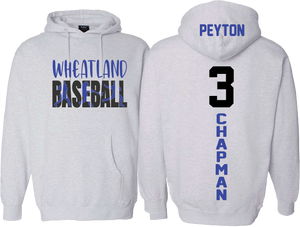 Wheatland Baseball Players Hoodie